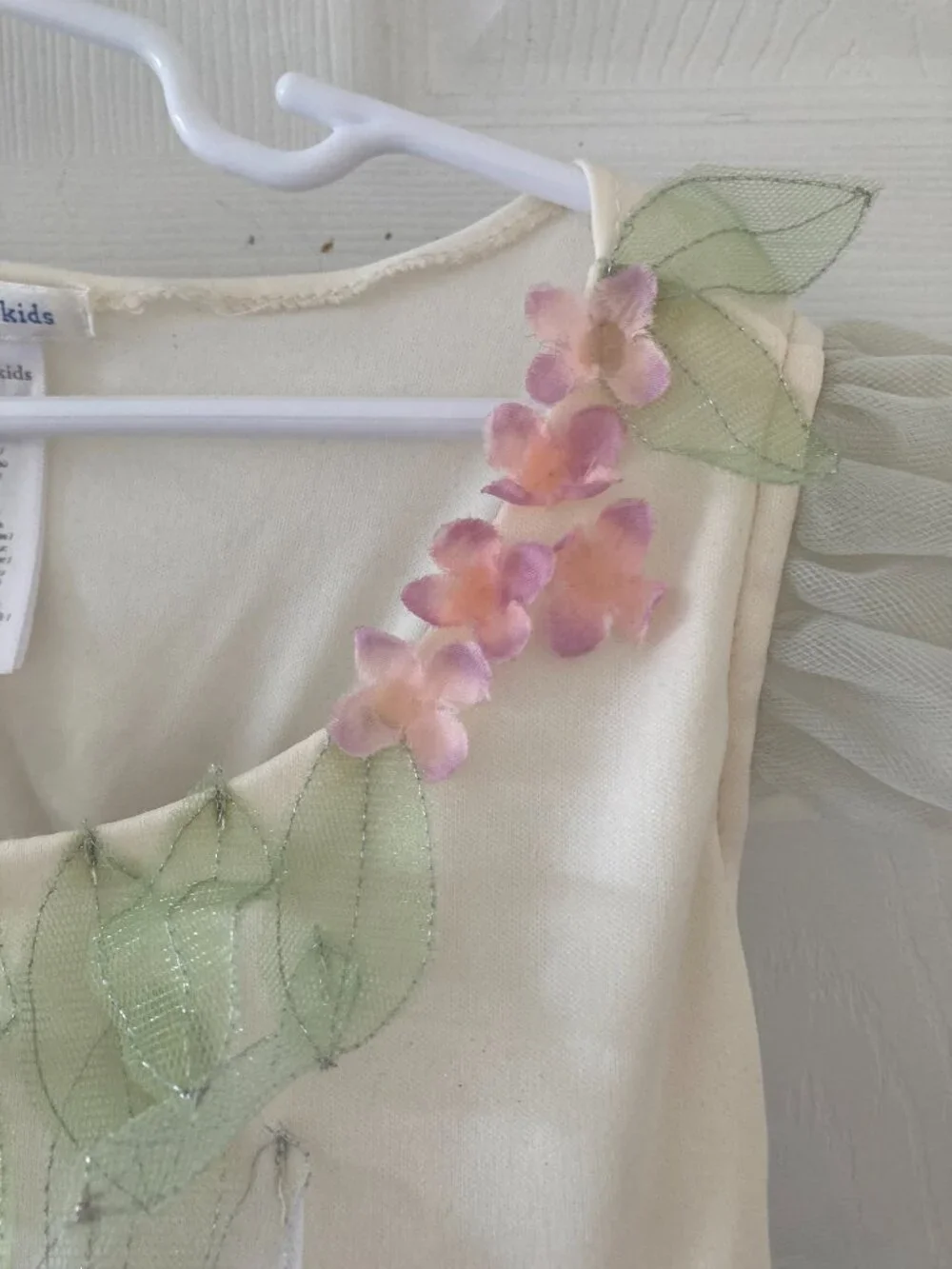 Pottery Barn Kids Paper Flower Fairy Halloween Costume (Dress Only), size 7-8